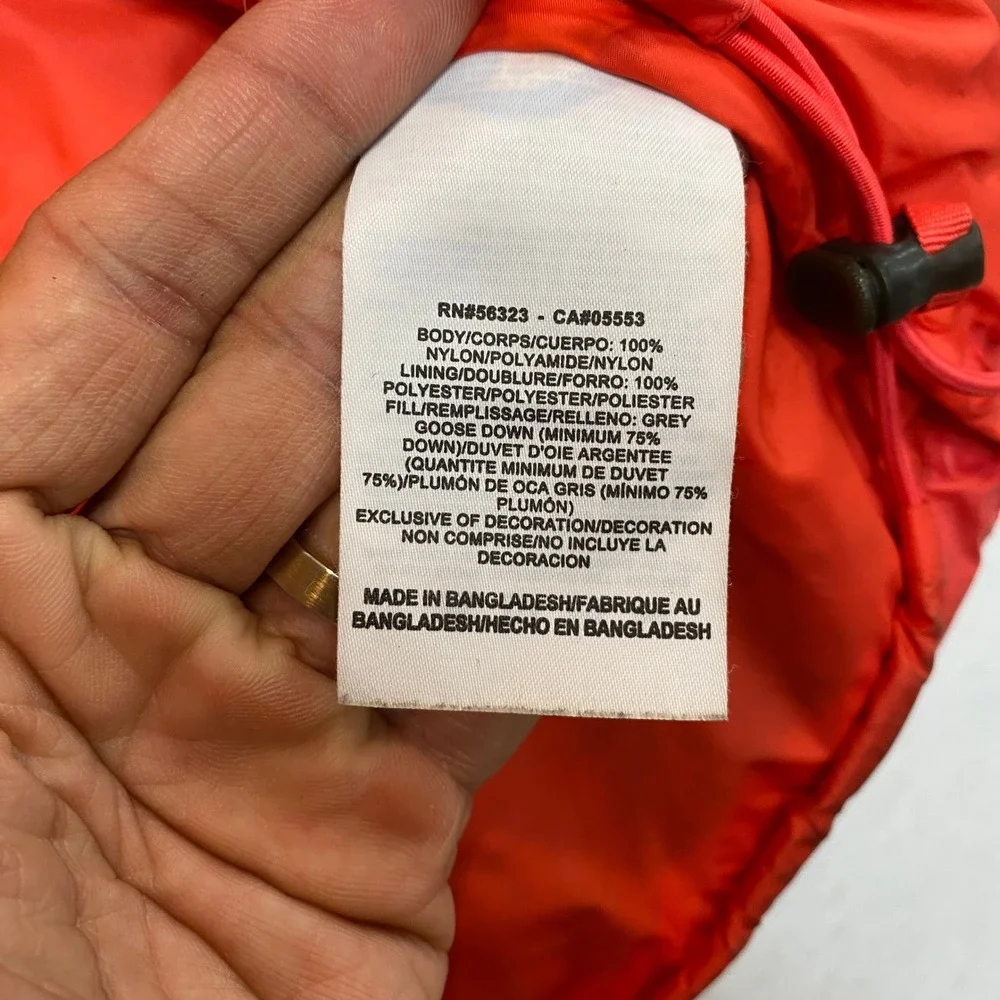 Nike ACG Puffer Vest Mens Large Red Black Goose Down Insulated 800 Fill Zip Up
